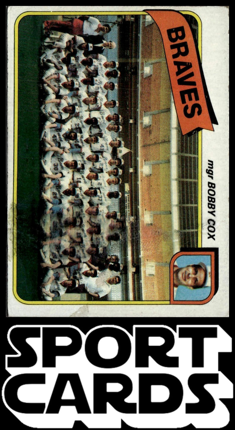 1980 Topps #192 Atlanta Braves / Bobby Cox SportCards.com