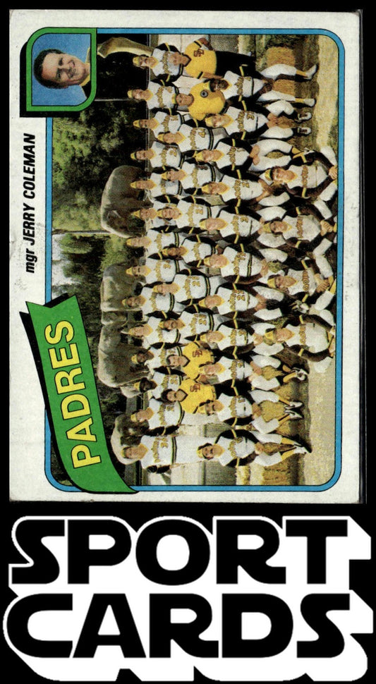 1980 Topps #356 San Diego Padres / Jerry Coleman SportCards.com