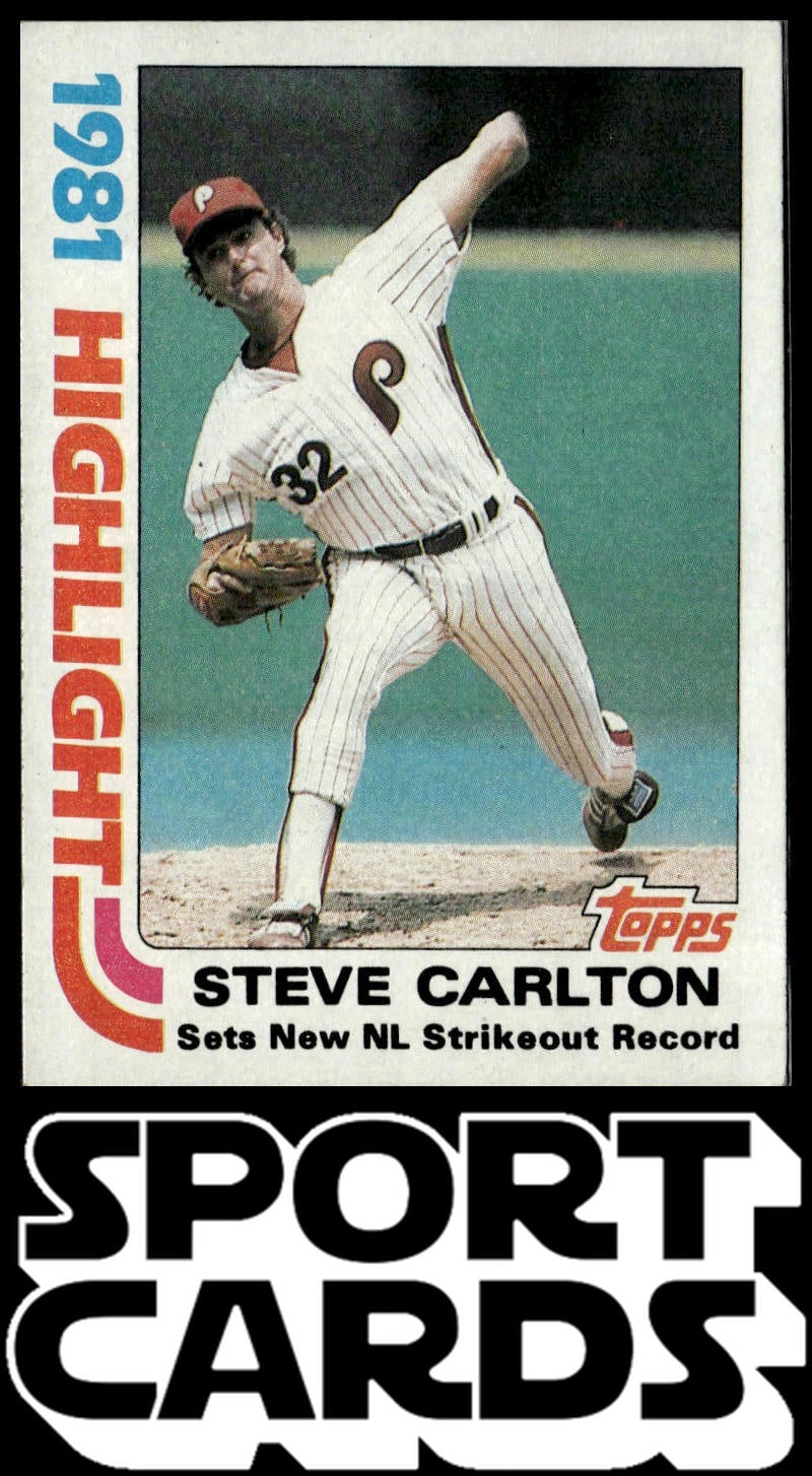 1982 Topps #1 Steve Carlton SportCards.com
