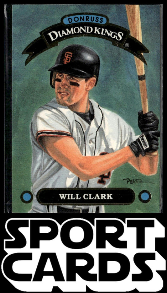 1992 Donruss #DK-2 Will Clark Diamond Kings SportCards.com