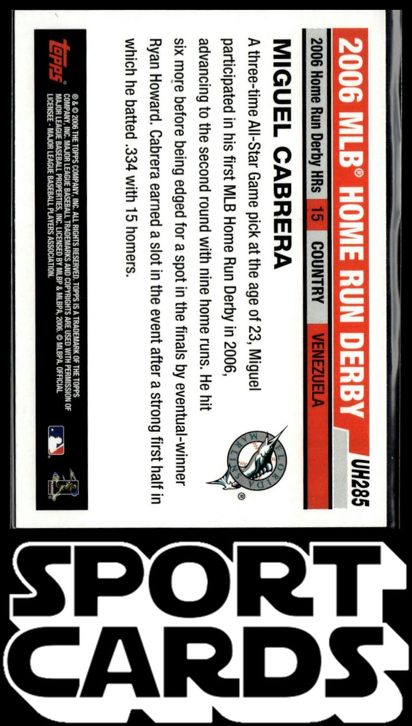 2006 Topps Updates & Highlights #UH285 Miguel Cabrera SportCards.com