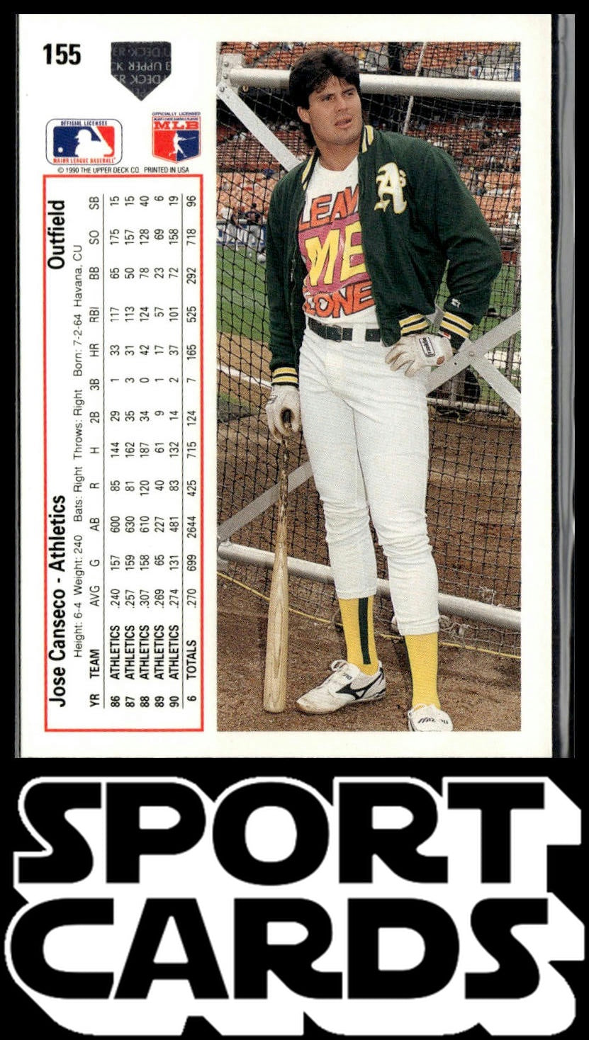 1991 Upper Deck #155 Jose Canseco SportCards.com