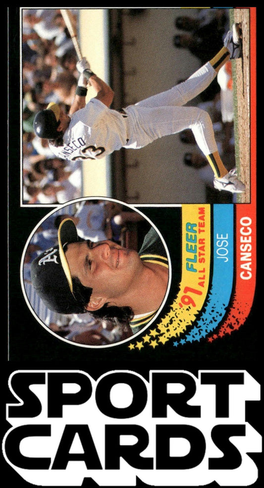 1991 Fleer #8 Jose Canseco '91 Fleer All-Star Team SportCards.com