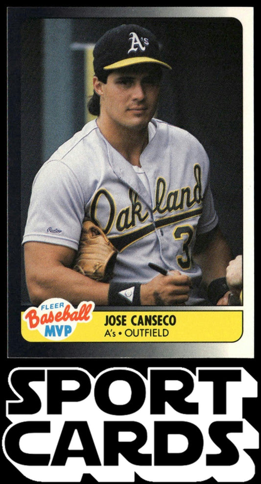 1990 Fleer Baseball MVPs #6 Jose Canseco SportCards.com