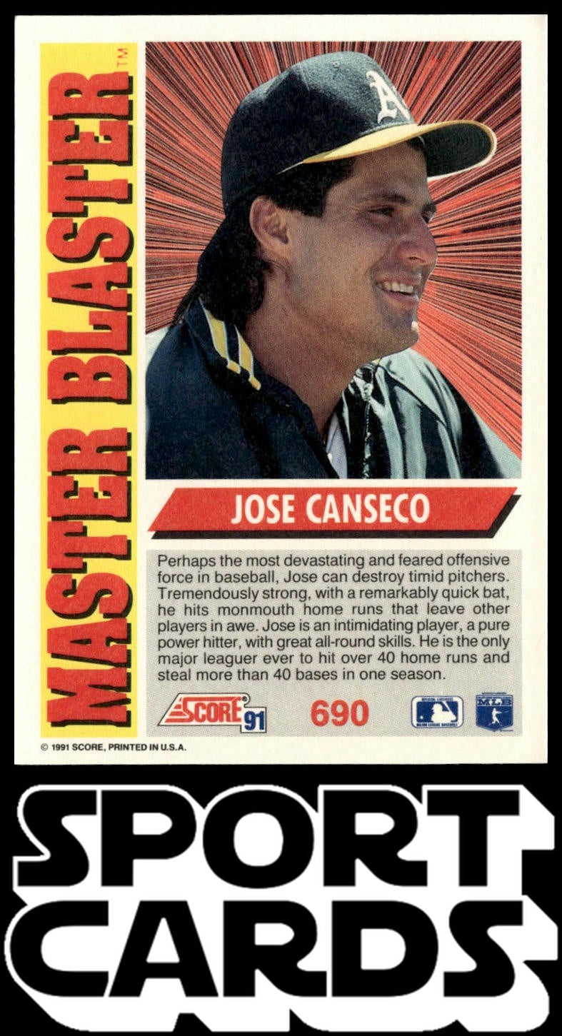 1991 Score #690 Jose Canseco SportCards.com