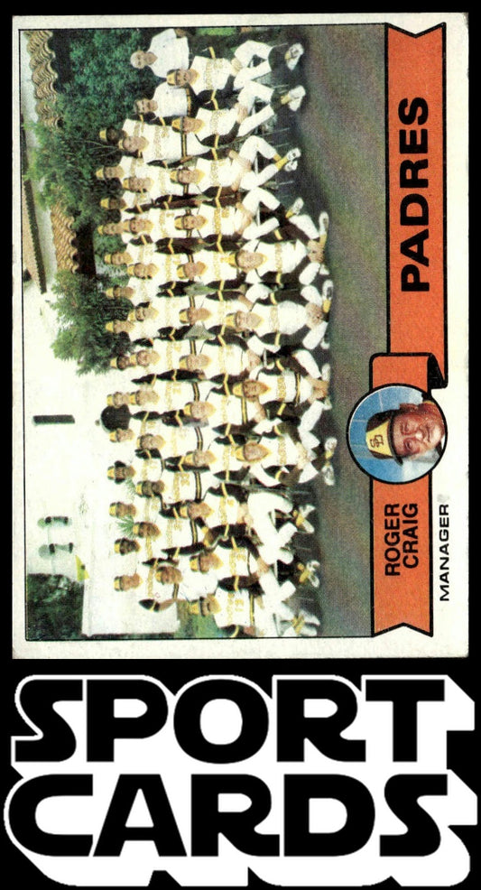 1979 Topps #479 San Diego Padres / Roger Craig Team Checklists SportCards.com