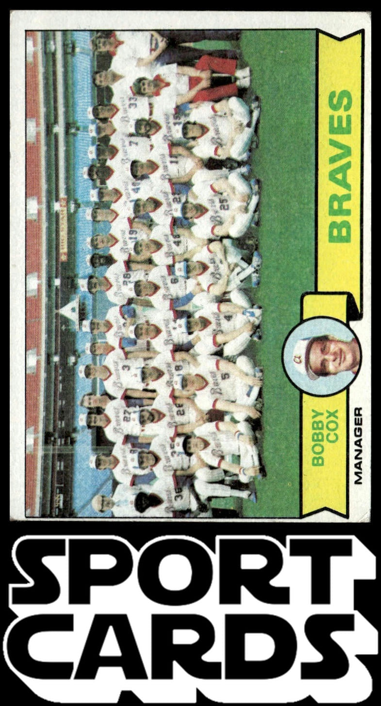 1979 Topps #302 Atlanta Braves / Bobby Cox Team Checklists SportCards.com