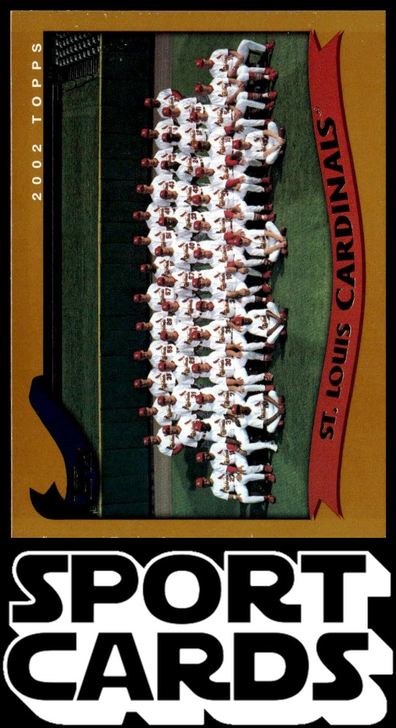 2002 Topps #667 St. Louis Cardinals Gold #/2002 SportCards.com