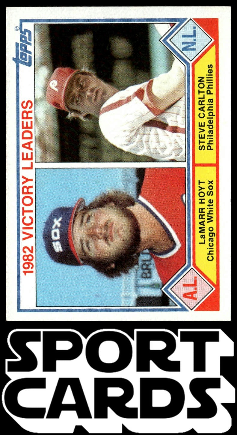 1983 Topps #705 1982 Victory Leaders (LaMarr Hoyt / Steve Carlton)