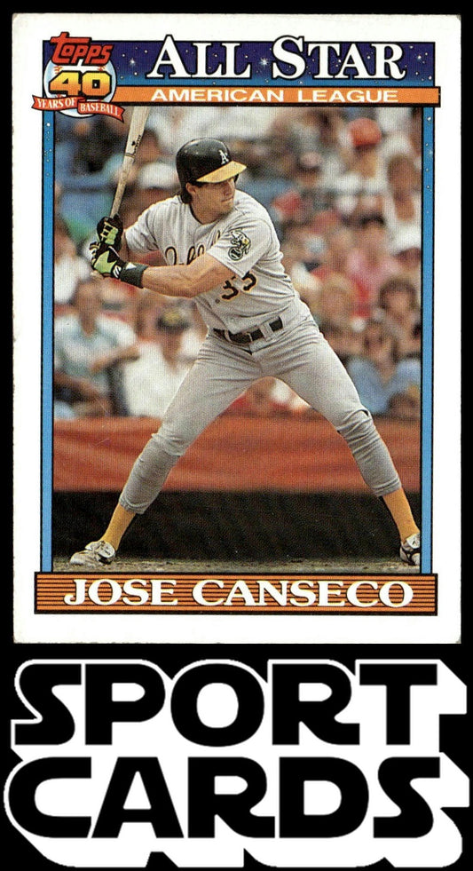 1991 Topps #390 Jose Canseco SportCards.com