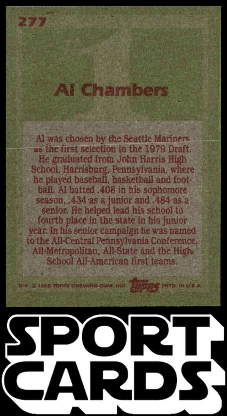 1985 Topps #277 Al Chambers SportCards.com