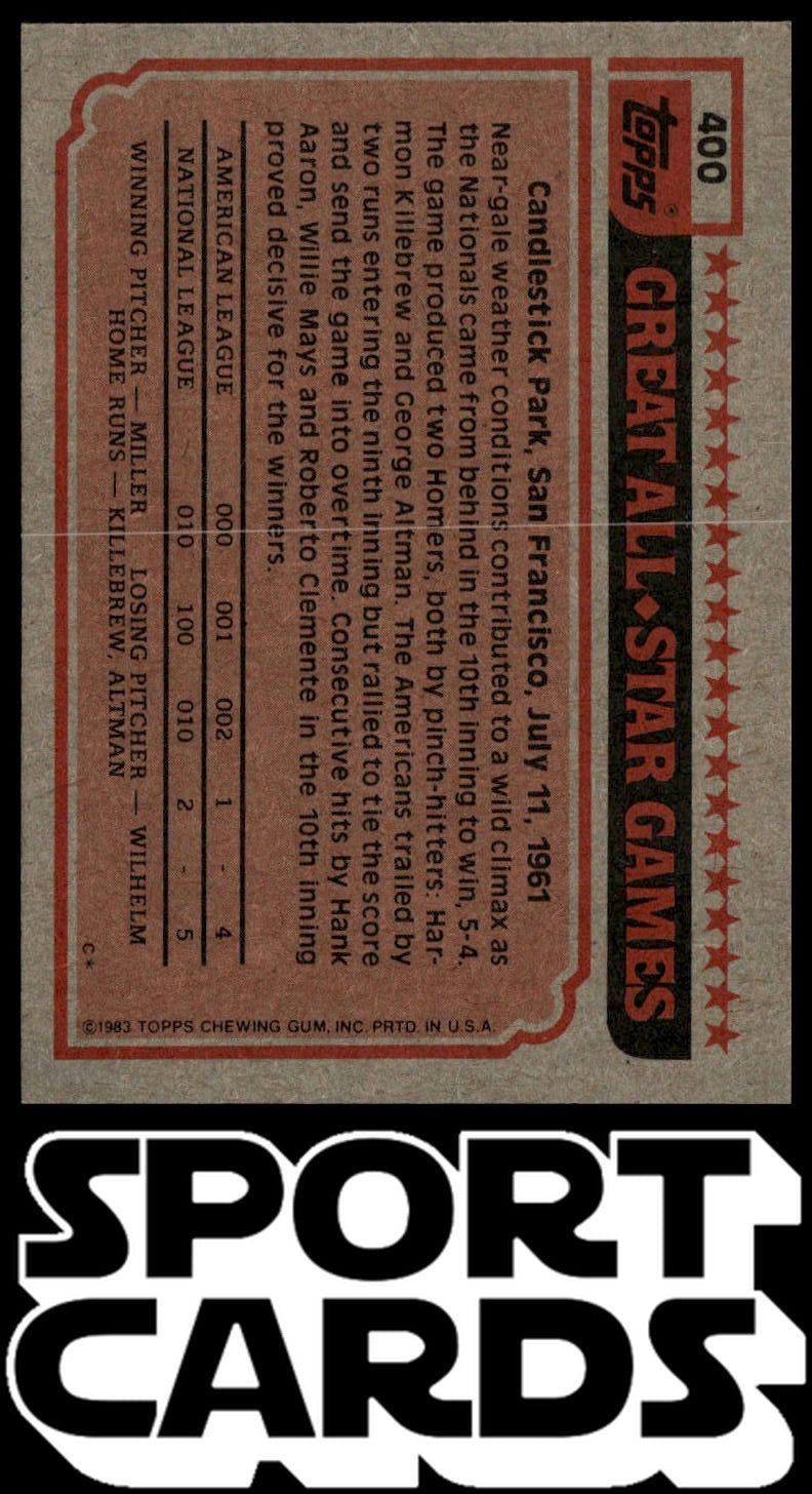 1983 Topps #400 Dave Concepcion SportCards.com