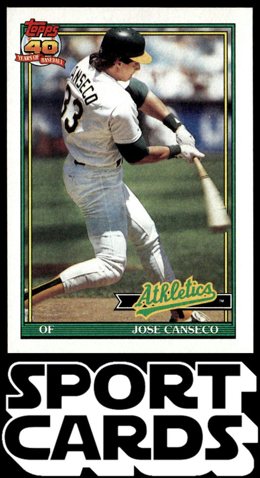 1991 Topps Cracker Jack Series One #10 Jose Canseco SportCards.com