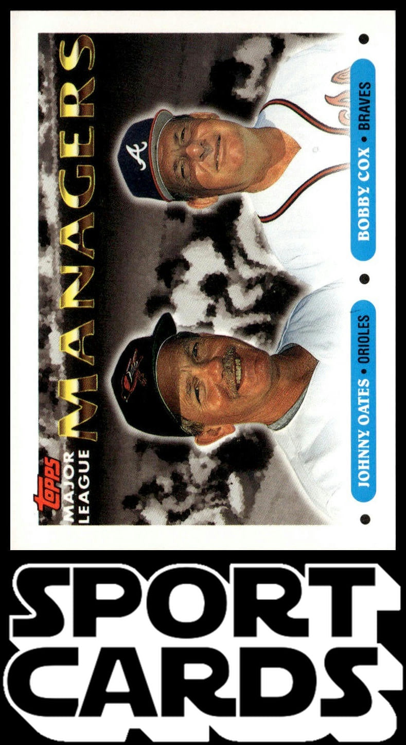 1993 Topps #501 Johnny Oates / Bobby Cox Gold SportCards.com
