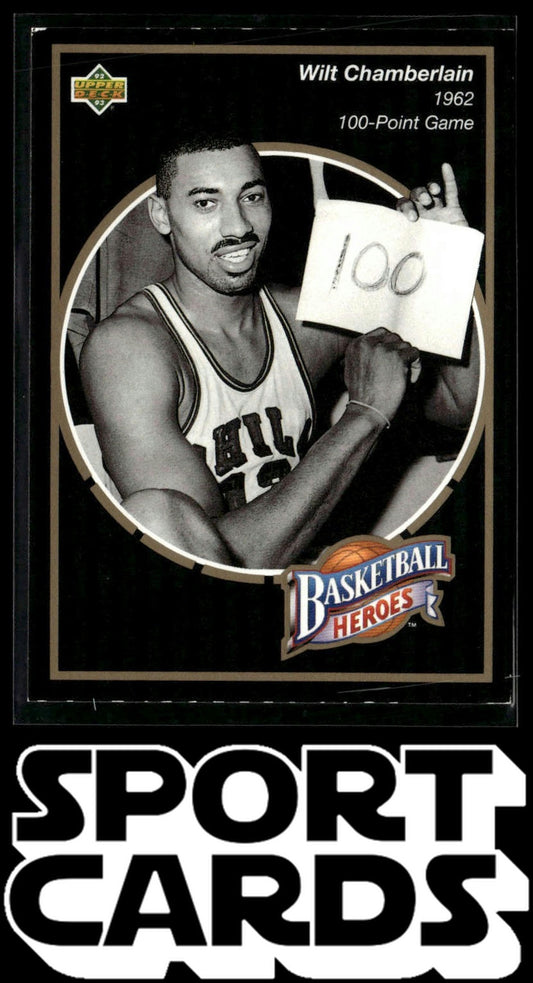 1992-93 Upper Deck #13 Wilt Chamberlain Basketball Heroes