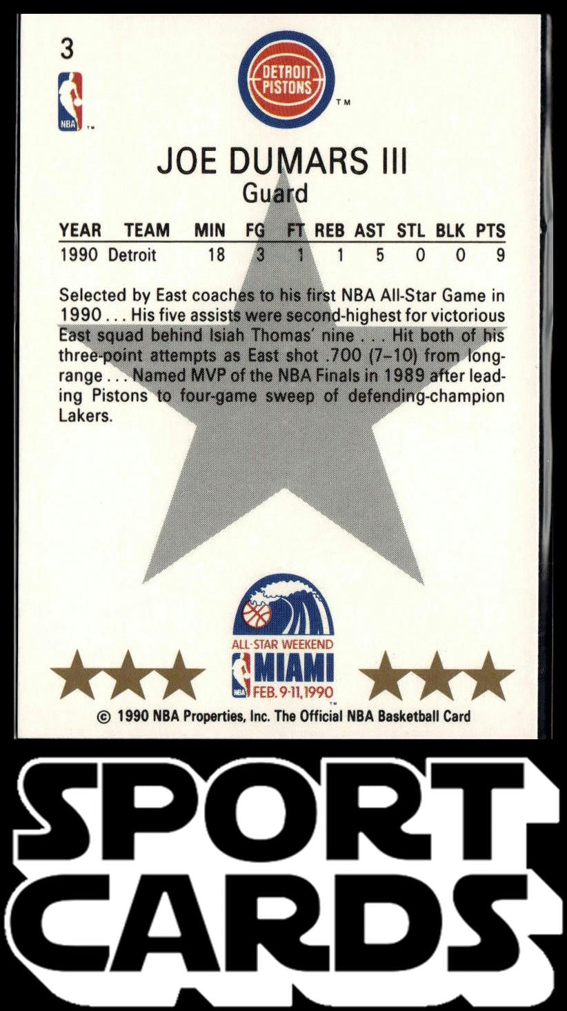 1990-91 Hoops #3 Joe Dumars SportCards.com