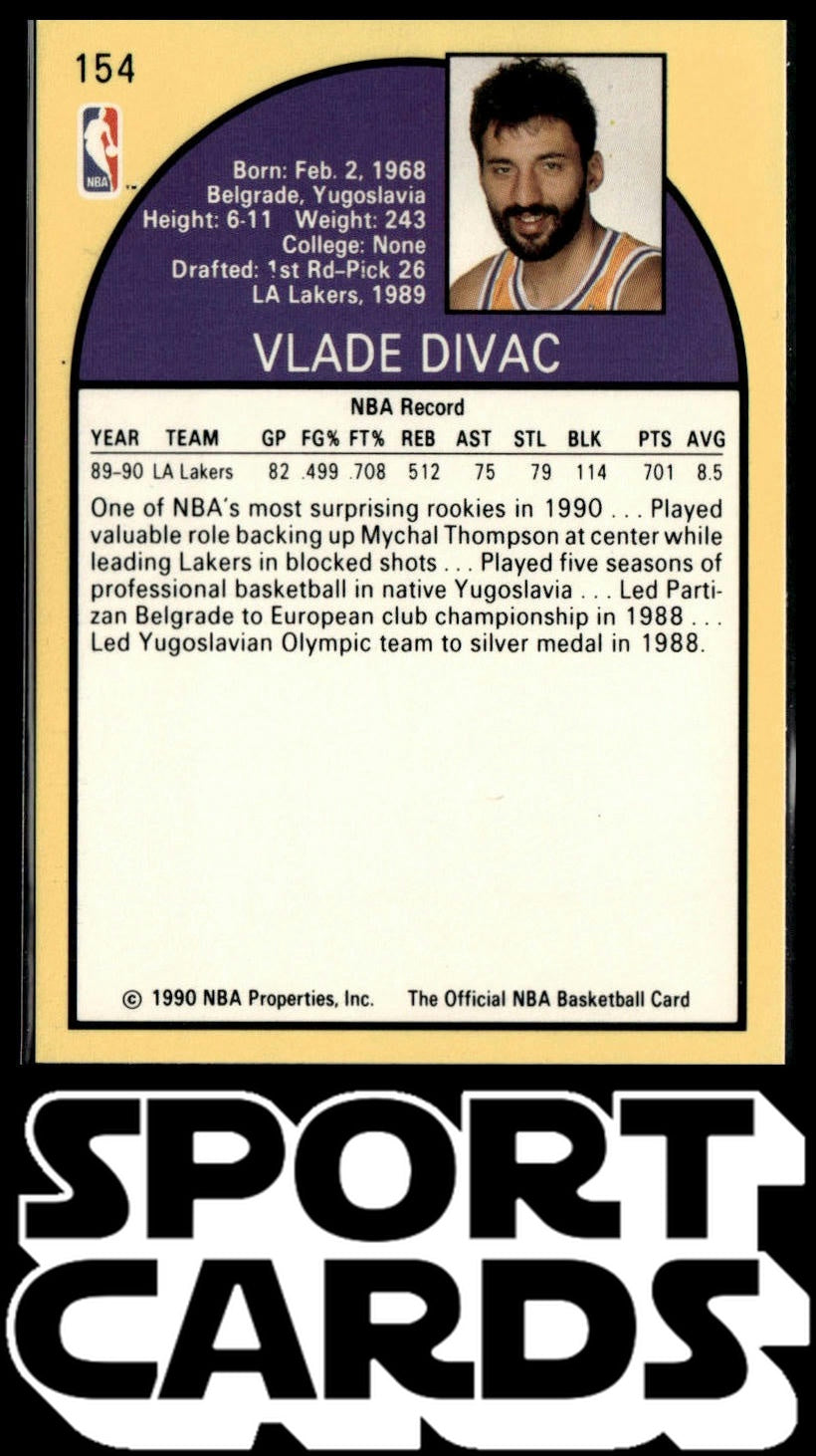 1990 Hoops Team Night Los Angeles Lakers #NNO Vlade Divac SportCards.com