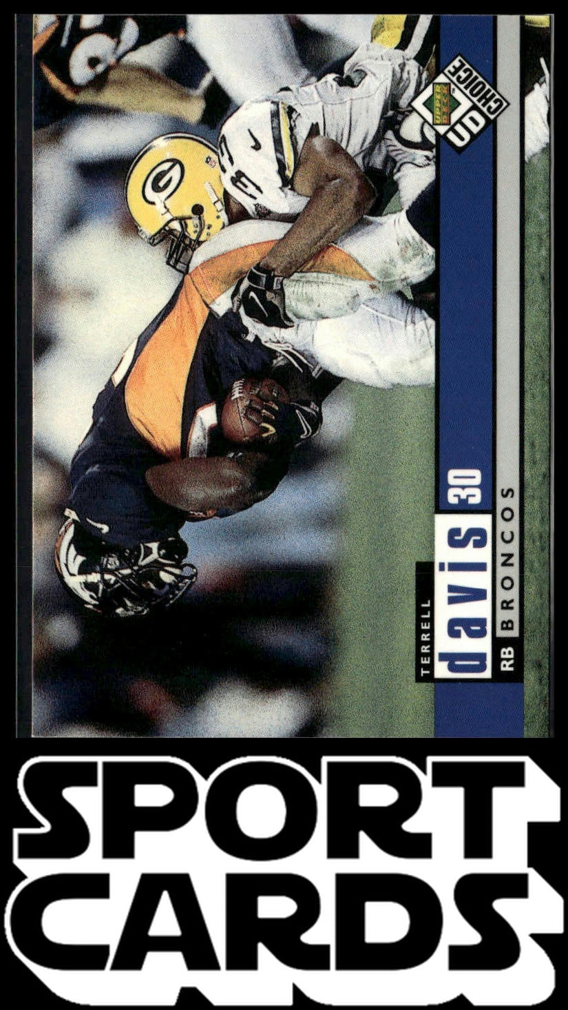 1998 UD Choice Denver Broncos #DB9 Terrell Davis SportCards.com