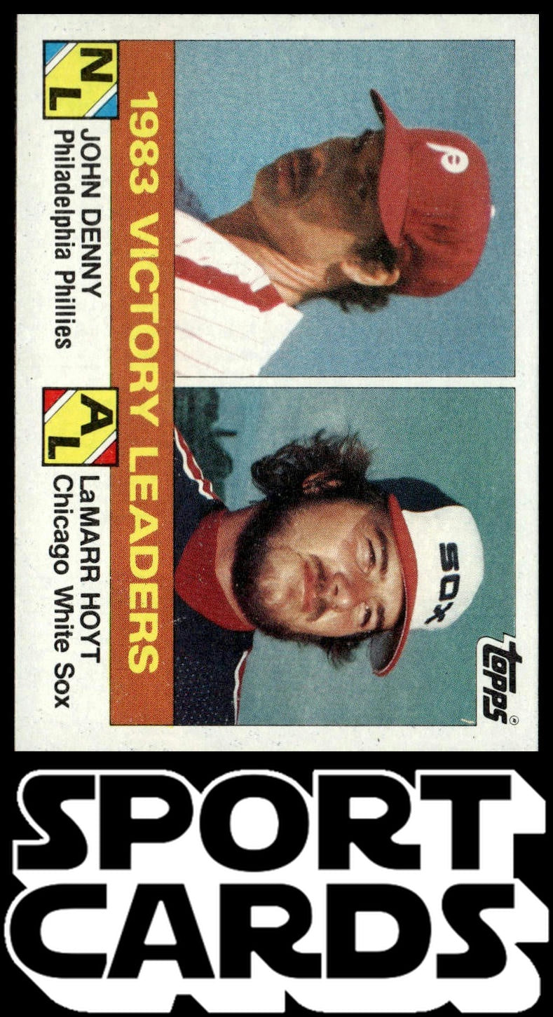 1984 Topps #135 1983 Victory Leaders (John Denny / LaMarr Hoyt) SportCards.com
