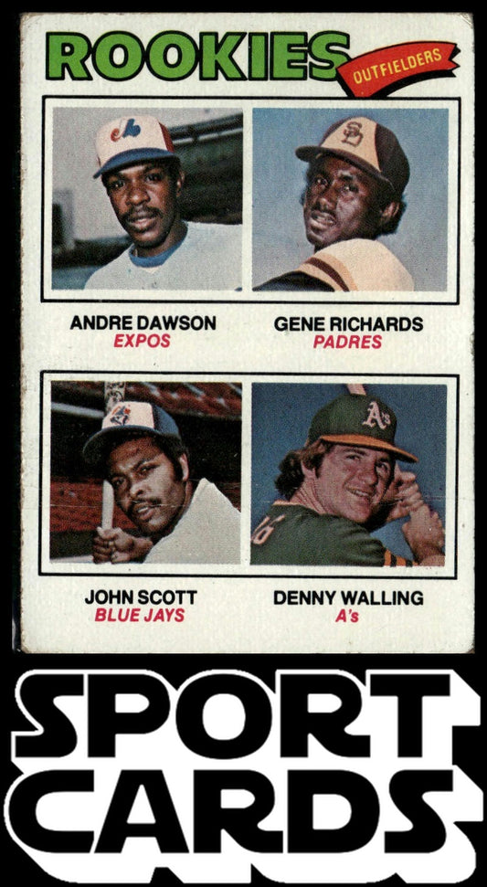 1977 Topps #473 1977 Rookie Outfielders (Andre Dawson) SportCards.com