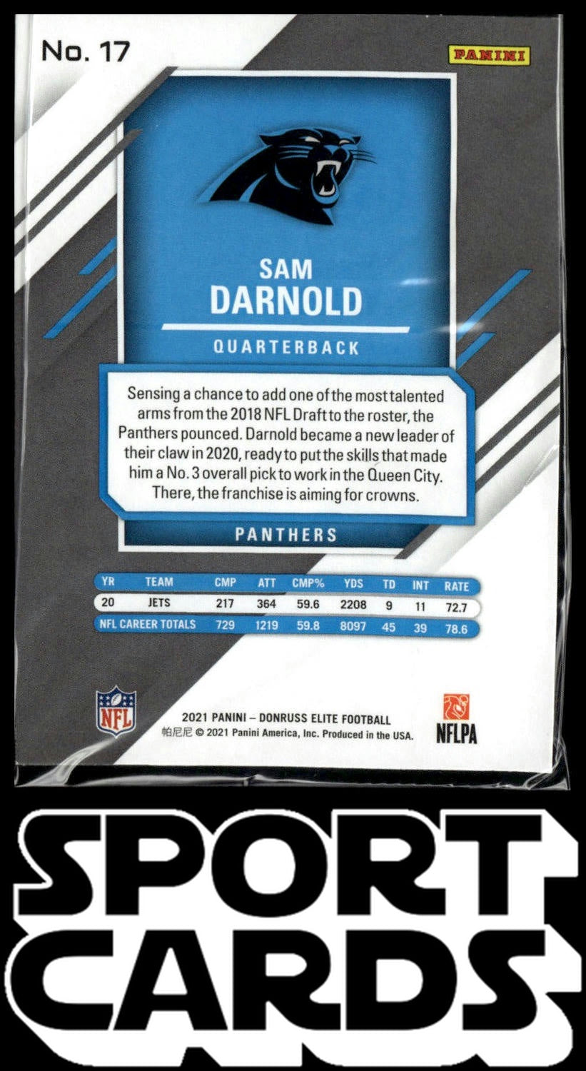 2021 Donruss Elite #17 Sam Darnold SportCards.com