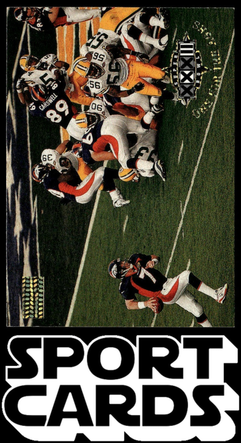 1998 SkyBox Premium #196 Elway casually waltzes into end-zone... SportCards.com