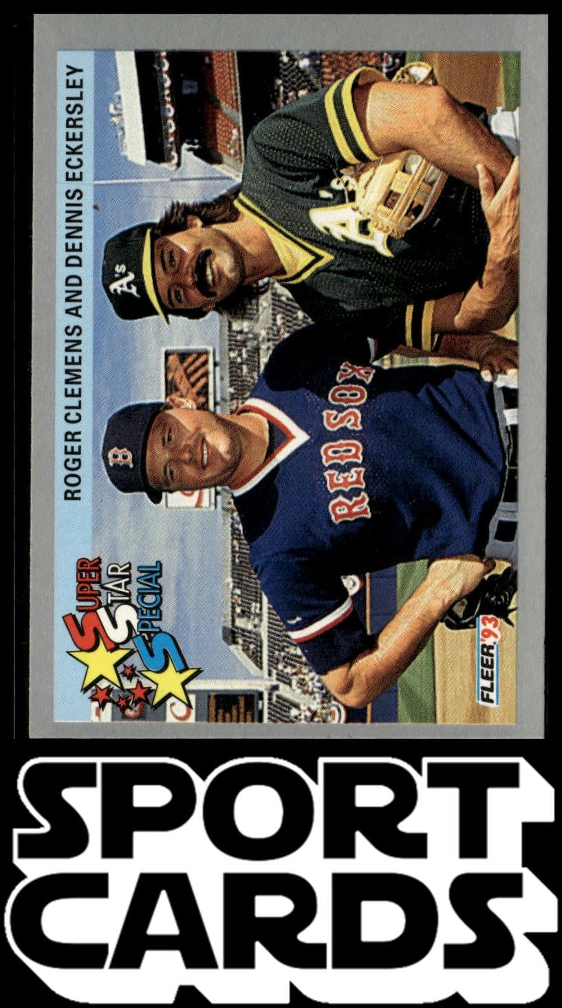 1993 Fleer #717 Start to Finish (Roger Clemens / Dennis Eckersley)