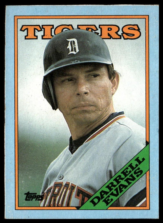 1988 Topps #E Darrell Evans Wax Box Bottom Panels Singles SportCards.com
