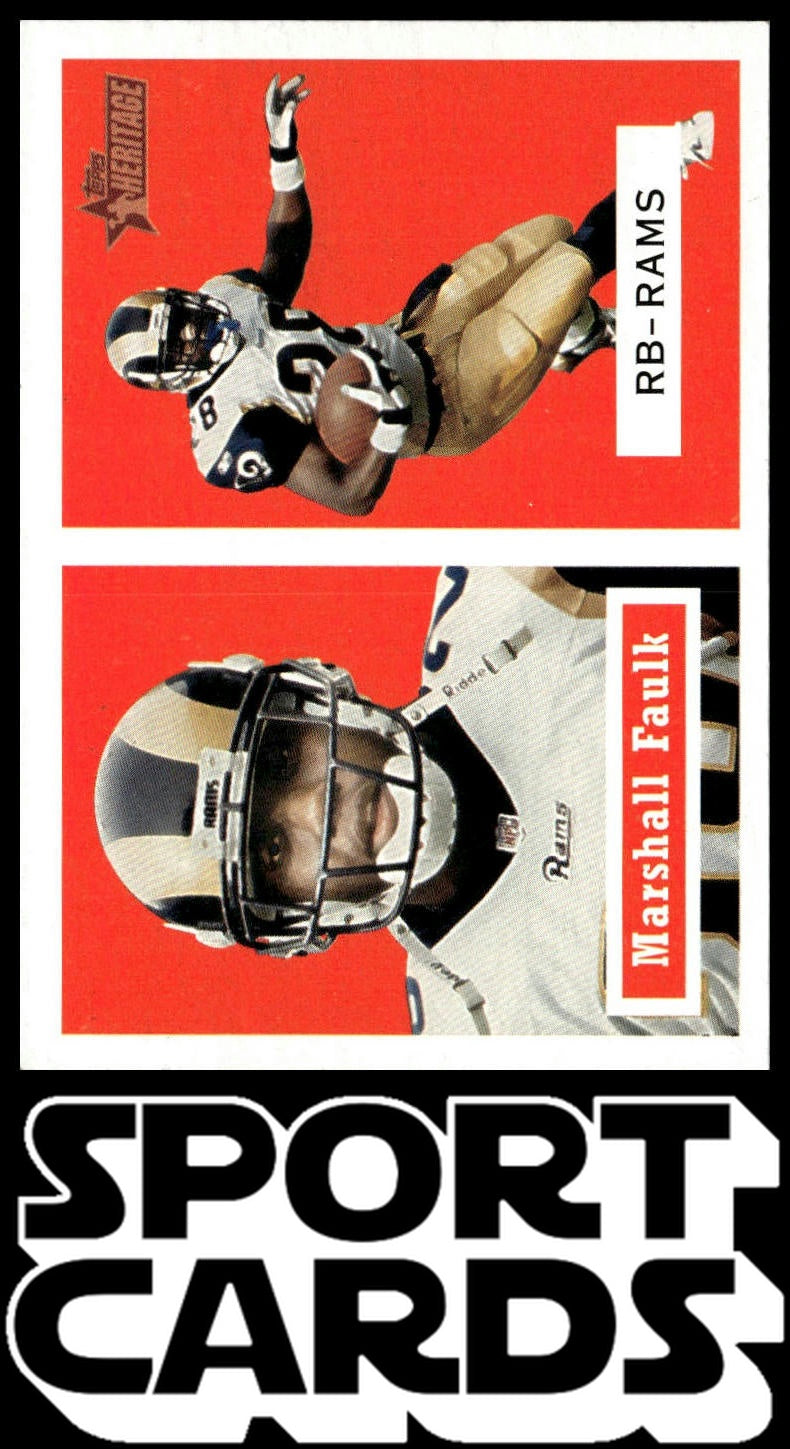 2002 Topps Heritage #64b Marshall Faulk SportCards.com