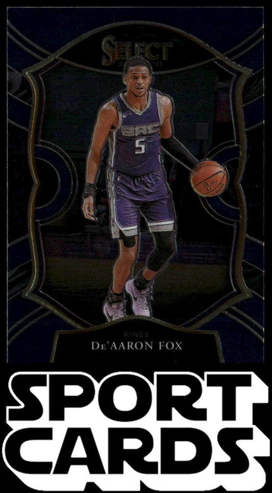 2020-21 Panini Select #32 De'Aaron Fox Blue SportCards.com