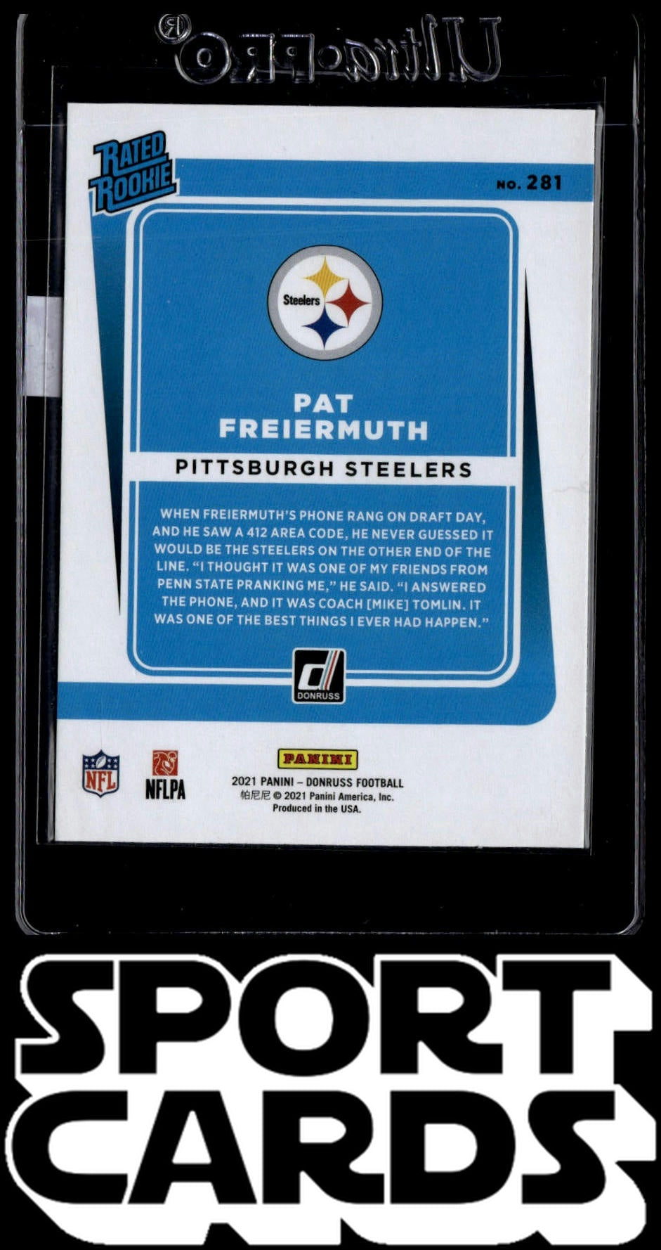 2021 Donruss #281 Pat Freiermuth SportCards.com
