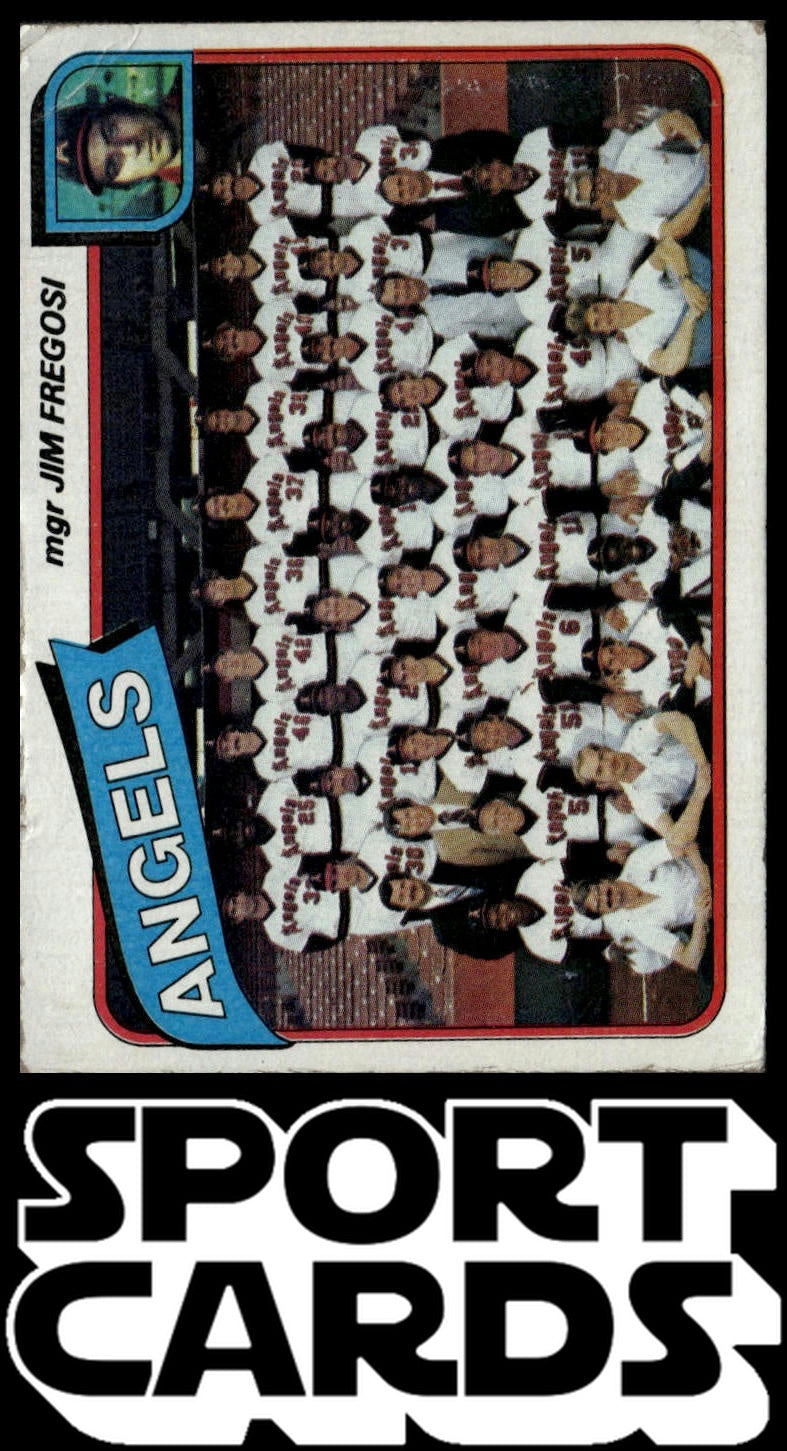 1980 Topps #214 California Angels / Jim Fregosi Team Checklists SportCards.com