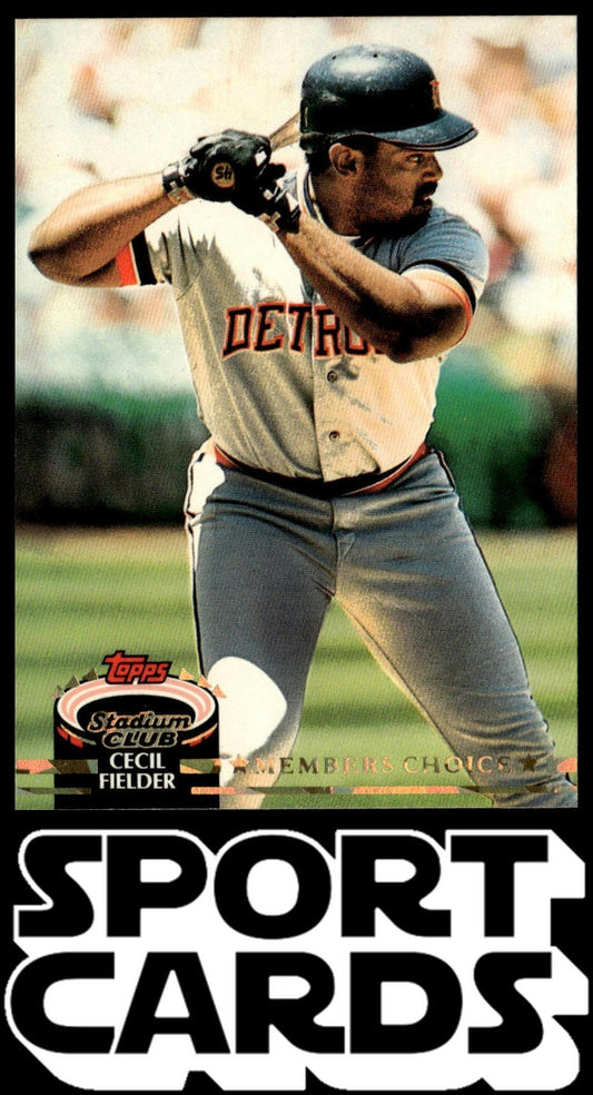 1992 Stadium Club #599 Cecil Fielder SportCards.com