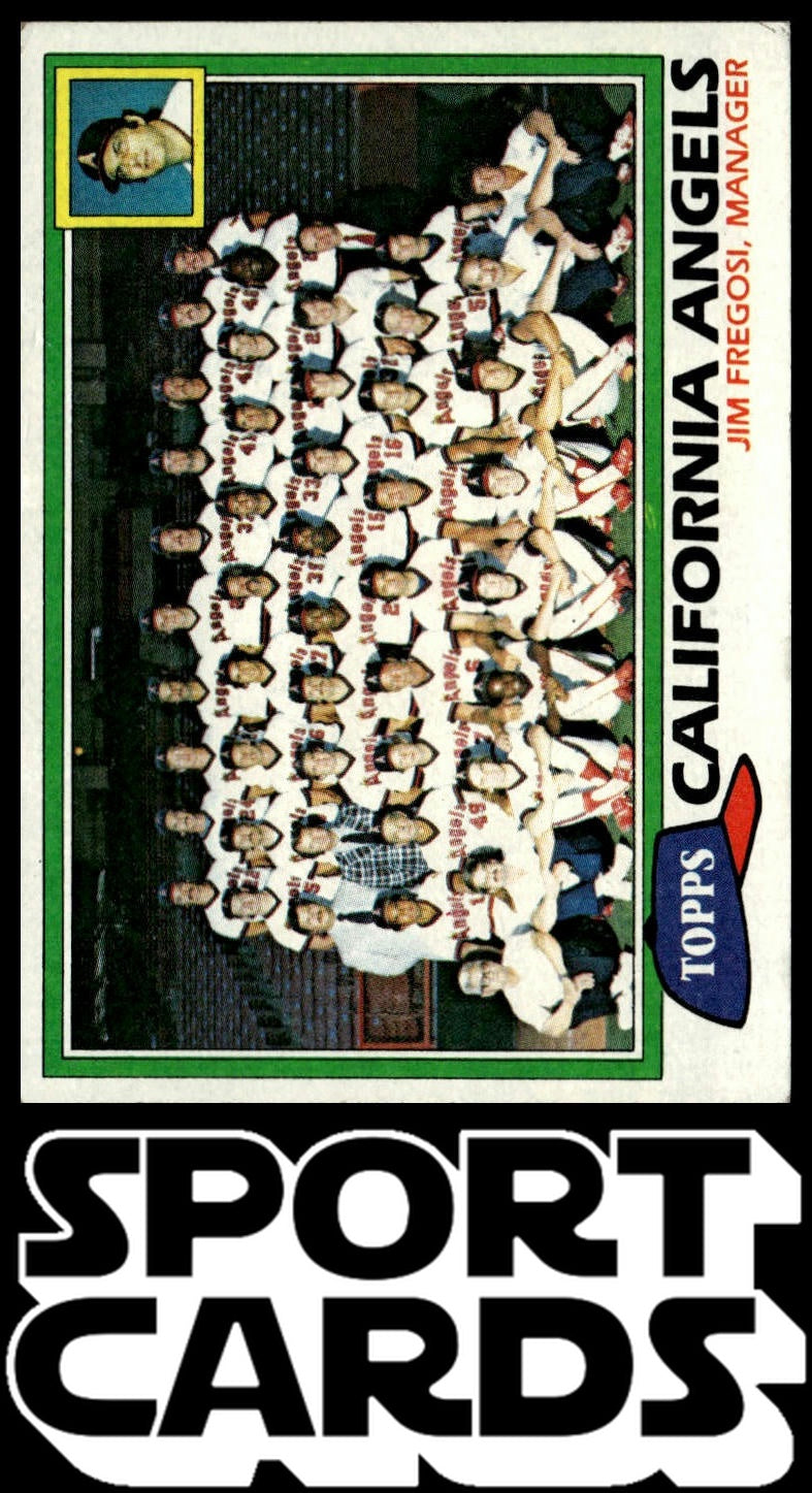 1981 Topps #663 California Angels / Jim Fregosi Team Checklists SportCards.com