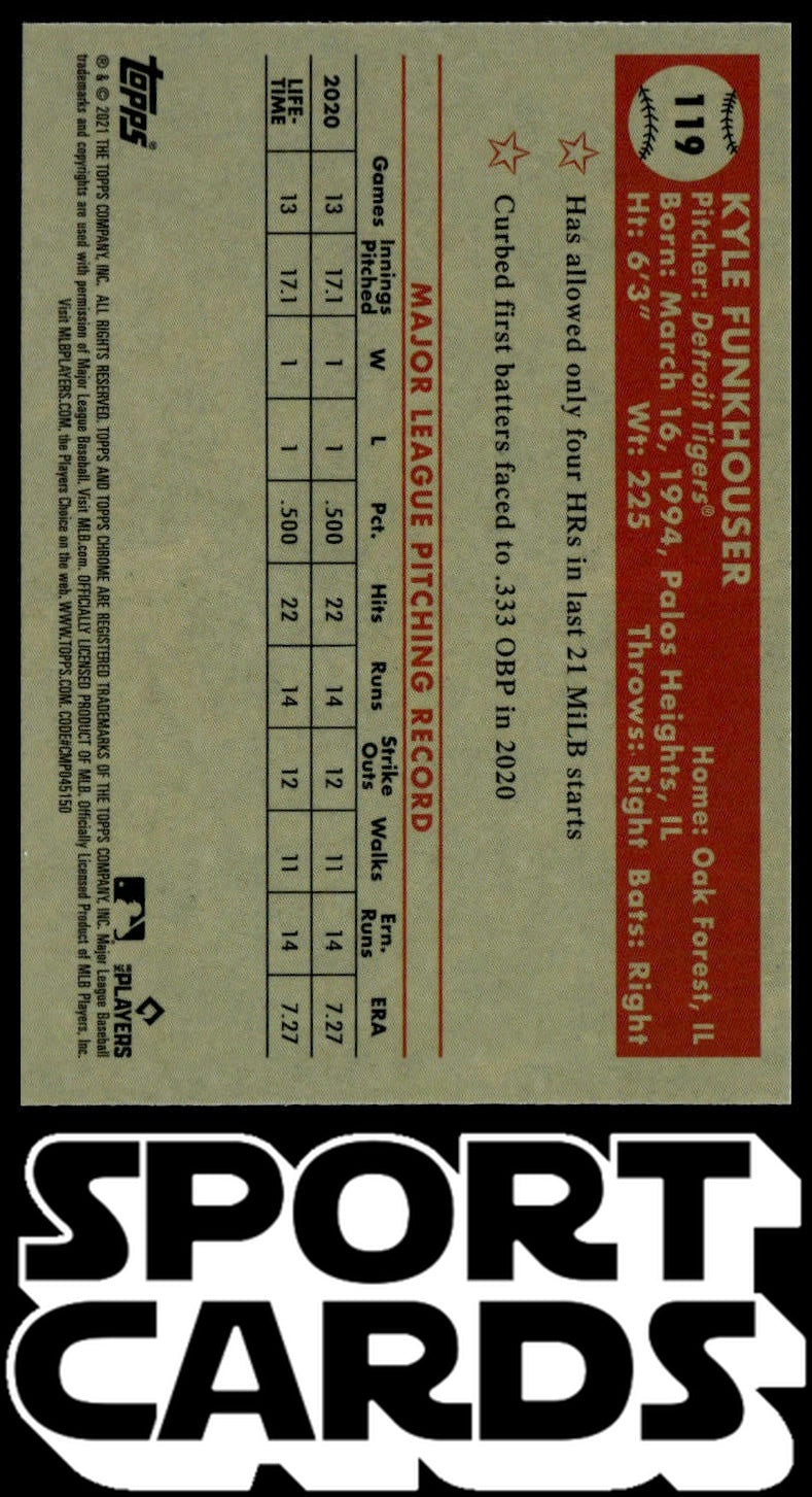2021 Topps Chrome Platinum Anniversary #119 Kyle Funkhouser SportCards.com