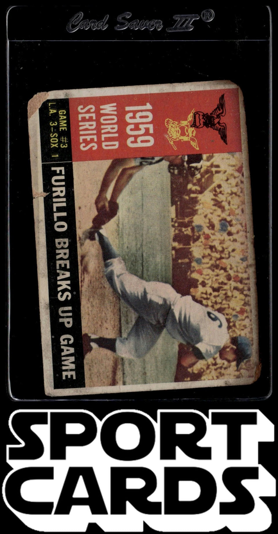 1960 Topps #387a 1959 World Series Game #3