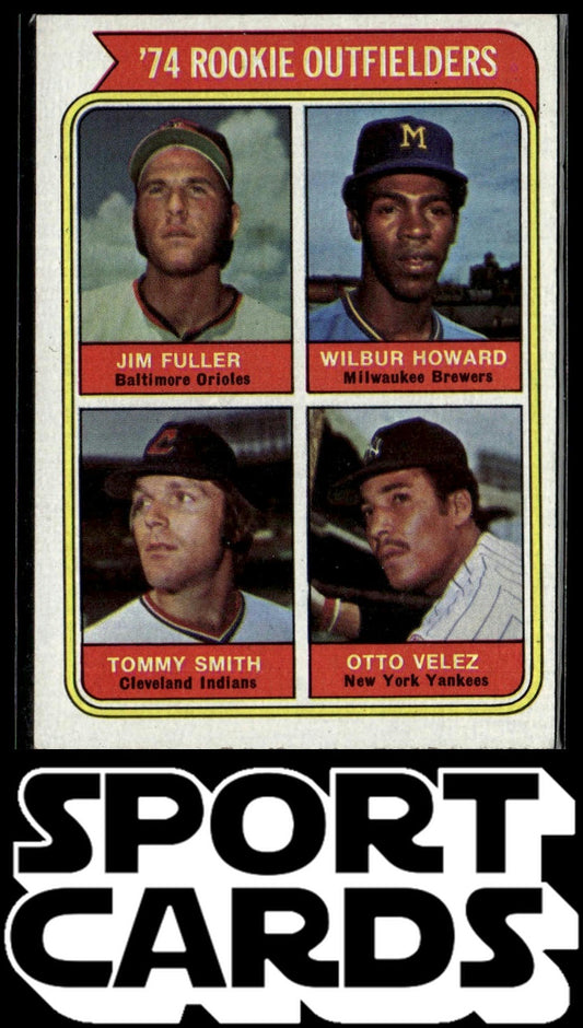 1974 Topps #606 1974 Rookie Outfielders