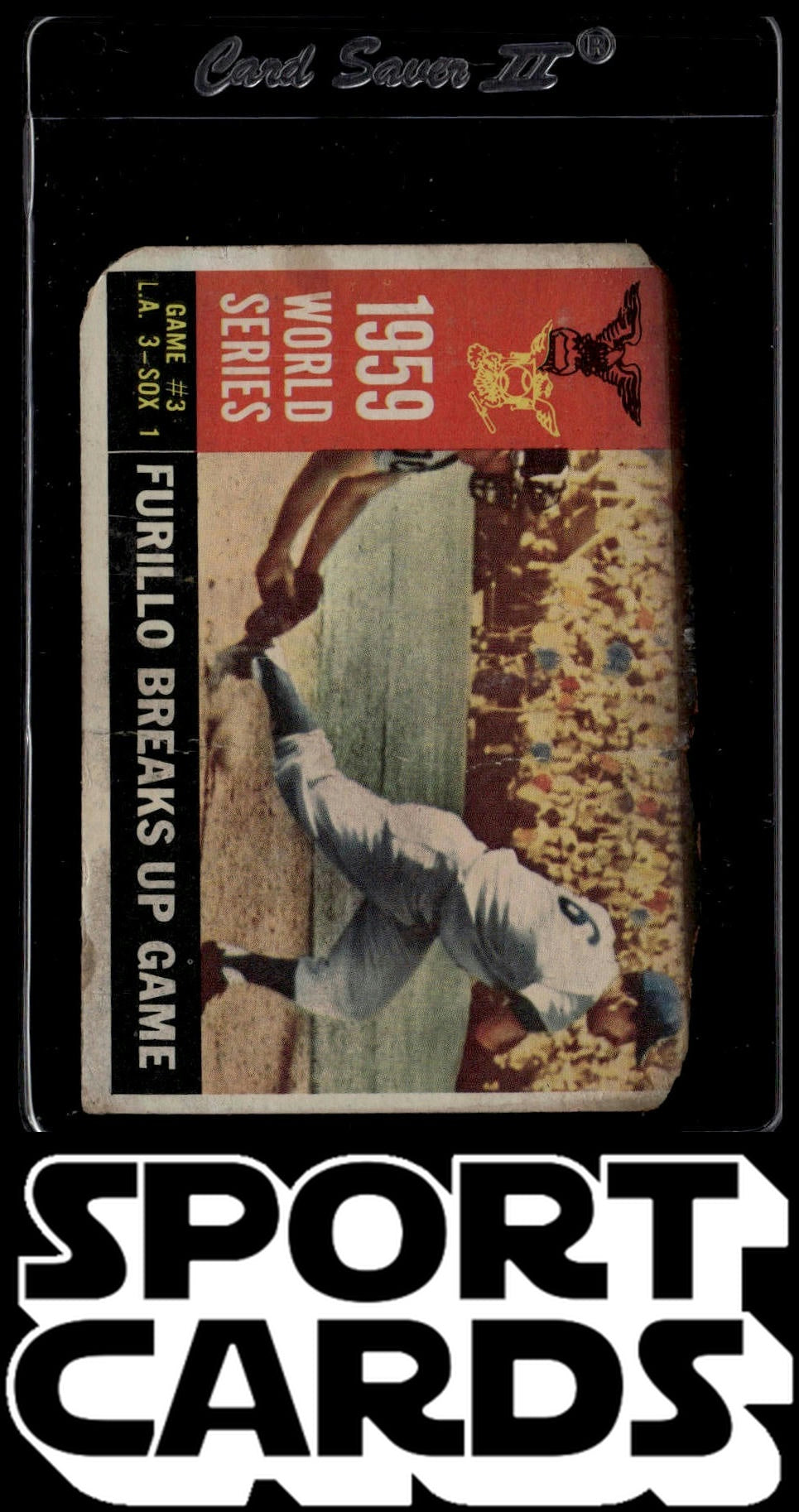 1960 Topps #387b 1959 World Series Game # 3