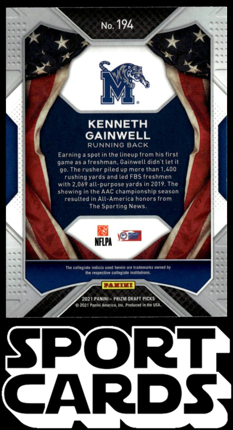 2021 Panini Prizm Draft Picks Collegiate #194 Kenneth Gainwell SportCards.com