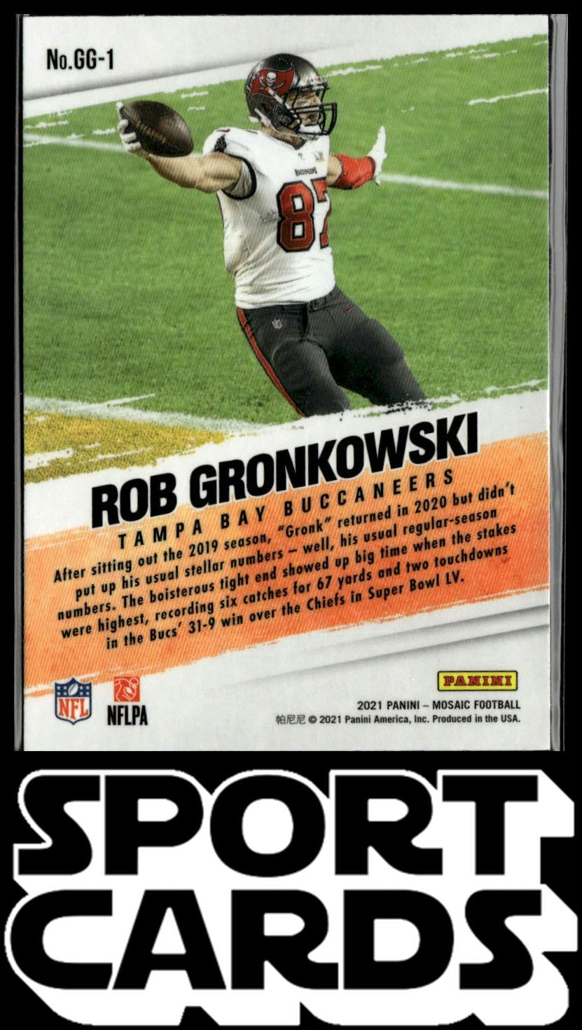 2021 Panini Mosaic #GG-1 Rob Gronkowski Got Game? SportCards.com