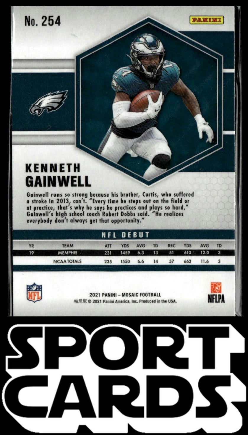 2021 Panini Mosaic #254 Kenneth Gainwell SportCards.com