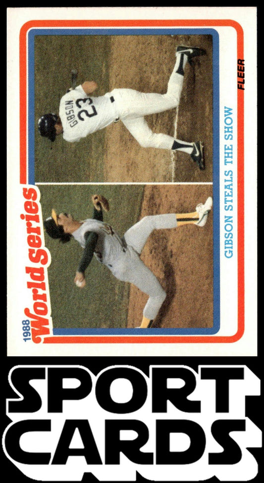 1989 Fleer #5 Gibson Steals the Show World Series SportCards.com