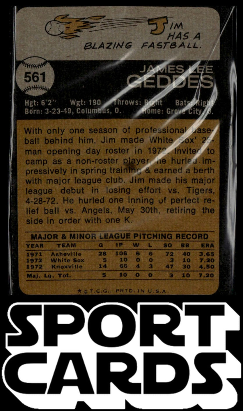 1973 Topps #561 Jim Geddes SportCards.com