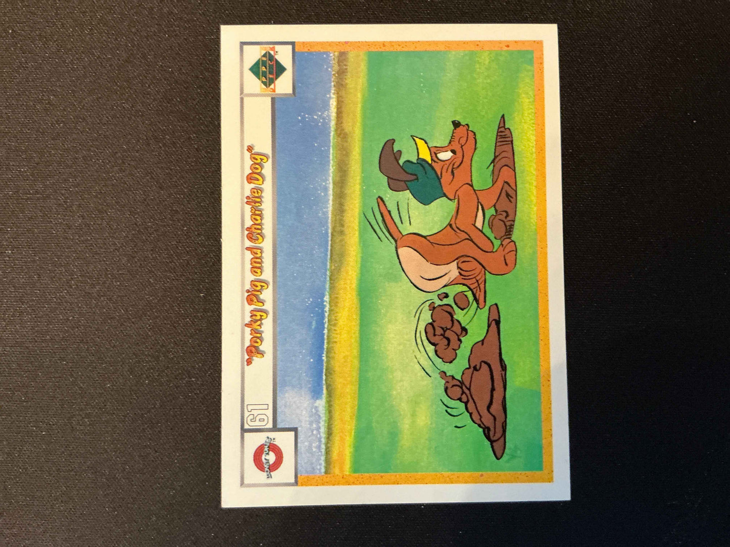 1990 Upper Deck Comic Ball #61/64 Porky Pig/Charlie the Dog Card