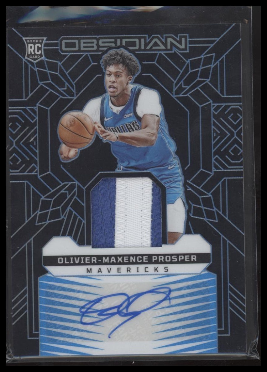 Olivier-Maxence Prosper 2023-24 Panini Obsidian #214 Electric Etch Blue #/27