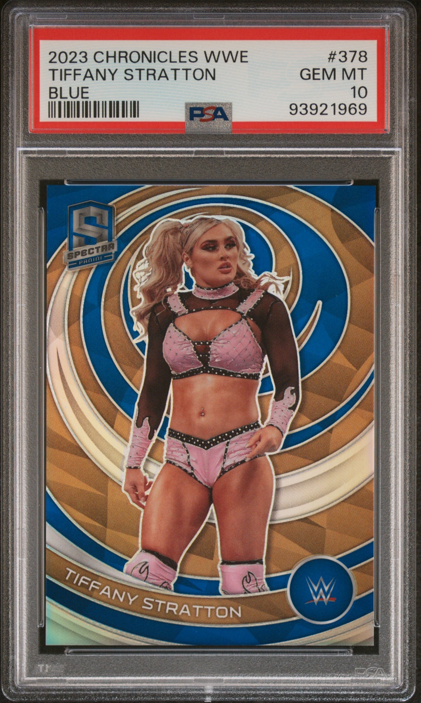 Tiffany Stratton 2023 Panini Chronicles Wwe #378 Blue PSA 10 - Sport Cards