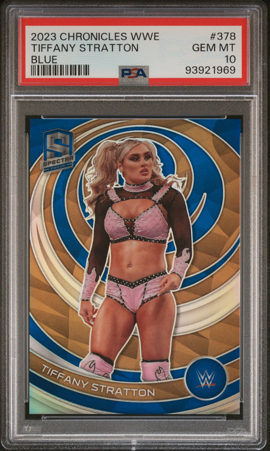 Tiffany Stratton 2023 Panini Chronicles Wwe #378 Blue PSA 10 - Sport Cards