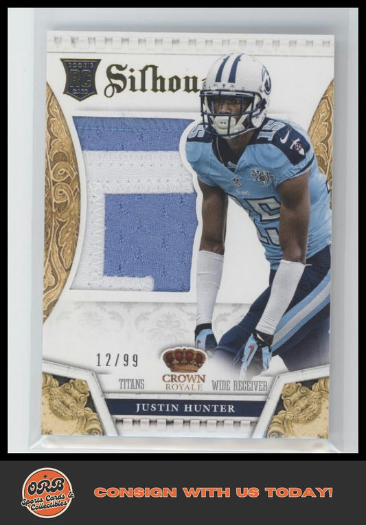 Justin Hunter 2013 Panini Crown Royale #16 Rookie Silhouettes Prime #/99