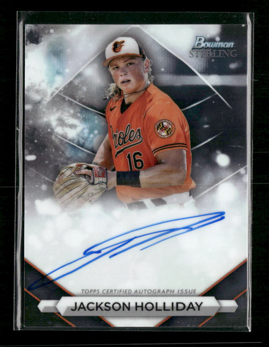 Jackson Holliday 2023 Bowman Sterling #PA-JH Prospect Autographs