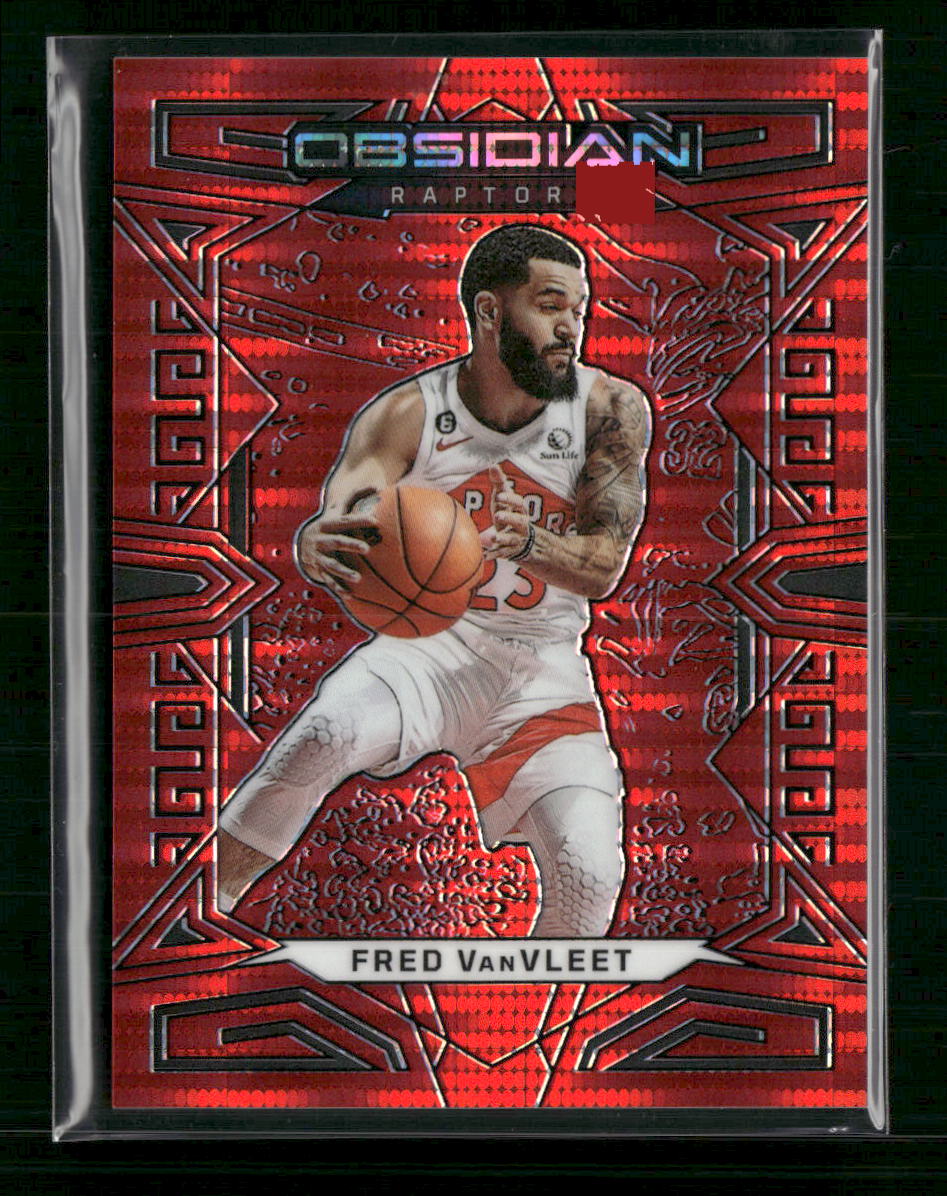 Fred VanVleet 2022-23 Panini Obsidian #115 Electric Etch Lucky Envelopes #/8 - Sport Cards